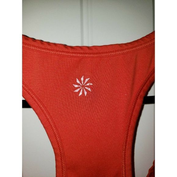 Orange Athleta Racerback Tank Small EUC Yoga Pilates - Picture 3 of 4